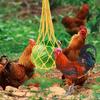 Feeding Net Hanging Design Bite Resistant Metal Hook Chicken Slow Feed Net for Backyard