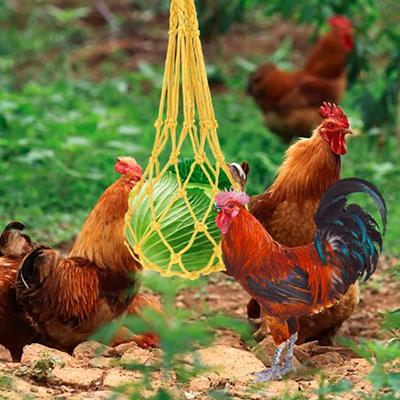 Fütterungsnetz Hängendes Design Bissfest Metallhaken Hühner Langsamfutter-Netz für Hinterhof