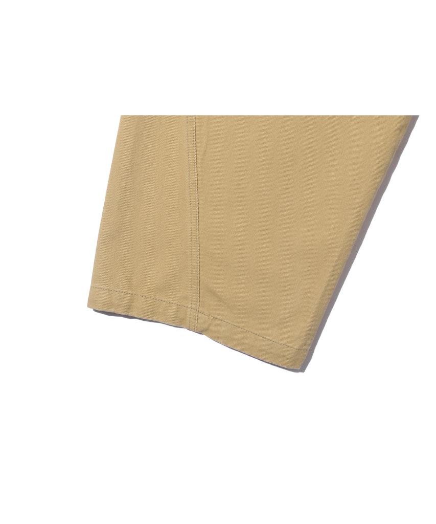 BASEMOMENT Cinch Back Curved Washed Twill Pants Beige