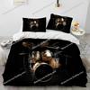 Art Style Unique Drum Kit Music Instruments Guitar Bedding Set Queen/King Size Duvet Cover Comforter Soft Bed Sheet Set Decor