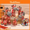 Chinese New Year Pony Plush Toy With Cloud Pattern Cotton For Gift And Decor