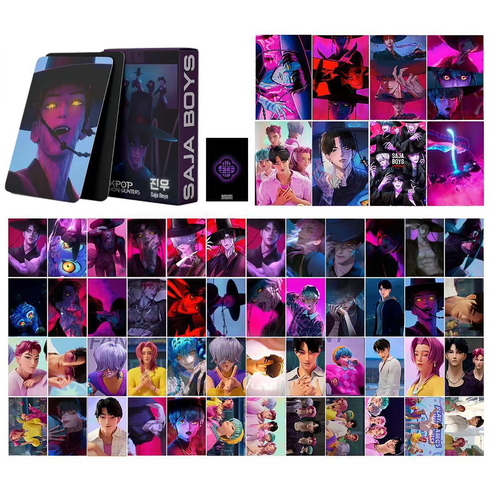 

Набор из 55 коллекционных карточек с мультяшными фотографиями в стиле аниме, сувенир One Size