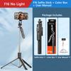 F16 Selfie Stick Tripod with 1708mm Long 8-Section Pole Bluetooth Remote 360° Rotation 1/4 Interface for Phone Camera Vlog 1