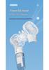 F3 USB Rechargeable Handheld Spray Humidifier Mini Fan for Dorms & Desktops