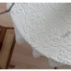 Square Lace Tablecloth White French Retro Atmosphere Table Cover Bedside Table Washing Machine Sofa Geib Soft Background Cloth