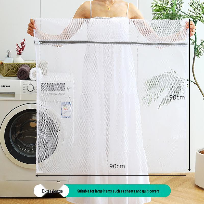 60g Thicker Gray Laundry Mesh Bag for Clothing Protection, Coarse & Fine Mesh, Lingerie & Bra Wash Bag, Nordic Style