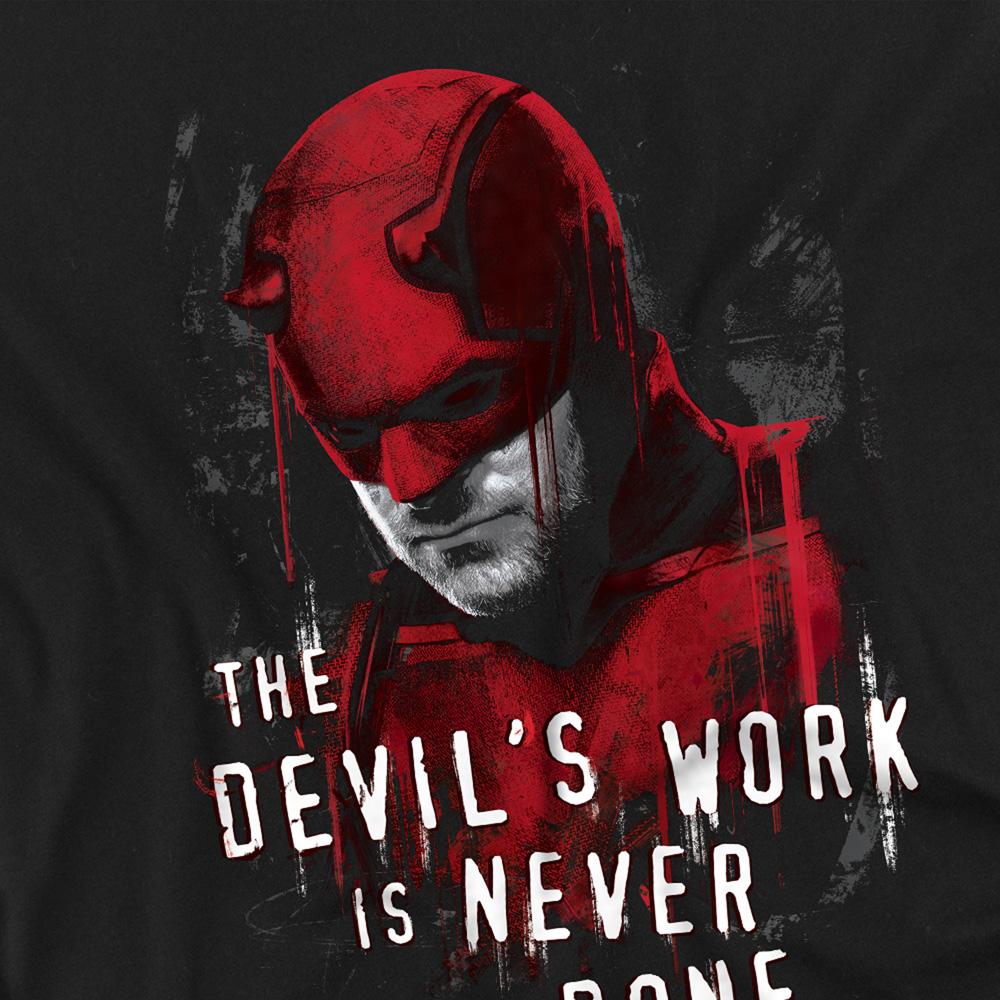 Daredevil Unisex Adult Born Again The DevilÂ´s Work Is Never Done T-Shirt