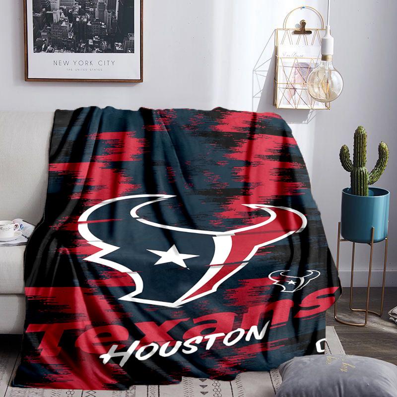 Basketball Texans Logo Blanket Lightweight Flannel Bedding Blanket Perfect for Travel, Camping, Living Rooms, Offices, Sofas, Fan Christmas Gift