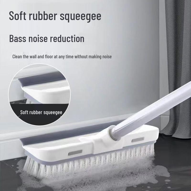 Badezimmer-Boden- und Fugenreinigerbürste mit langem Stiel