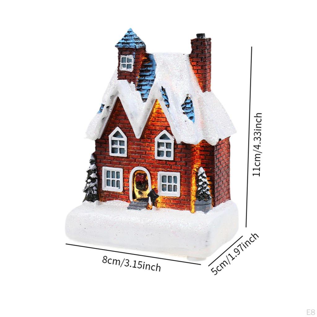 Lighted Up Christmas Village House Scene Decoration LED