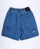 Seuteulaikeu Blue Wash Multi-Hue Painted Denim Shorts (Relax)