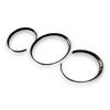 1 Set 3pcs Gloss Carbon Fiber Style Dashboard Dial Gauge Rings Bezel Trim for Porsche 981 Cayman Boxster GT4 GTS