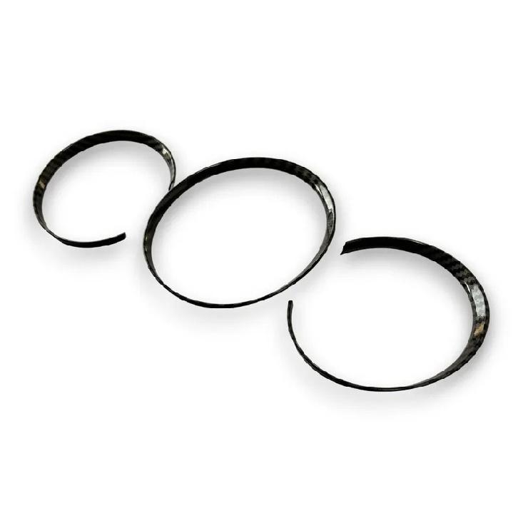 1 Set 3pcs Gloss Carbon Fiber Style Dashboard Dial Gauge Rings Bezel Trim for Porsche 981 Cayman Boxster GT4 GTS