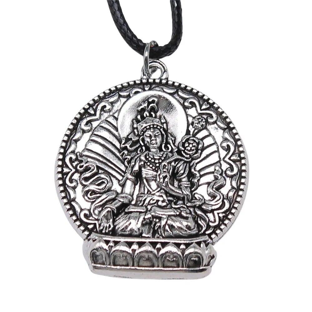 Buddhistischer Elefantengott-Halsketten-Paar-Anhänger, handgefertigter Schmuck für Männer, Kettenlänge 45 + 4 cm