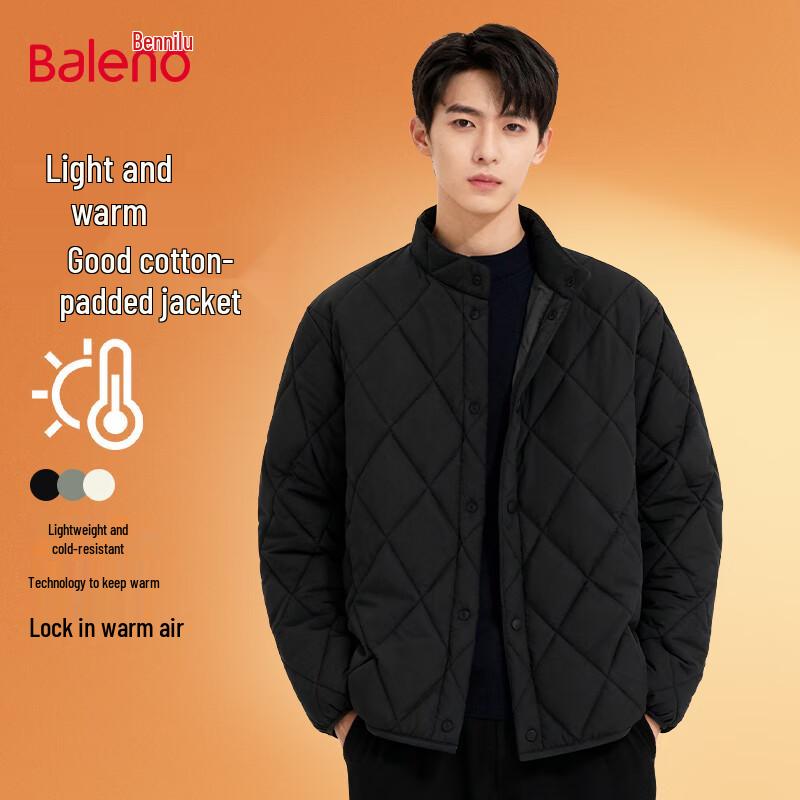 

Baleno Men s Lightweight Stand Collar Quilted Padded Jacket 2XL
