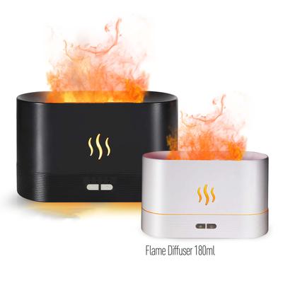 180ml Usb Humidifier Flame Diffuser Car Purifier Sleep Atomizer Ultrasonic Essential Oil Air Freshener Fragrance Aroma Home