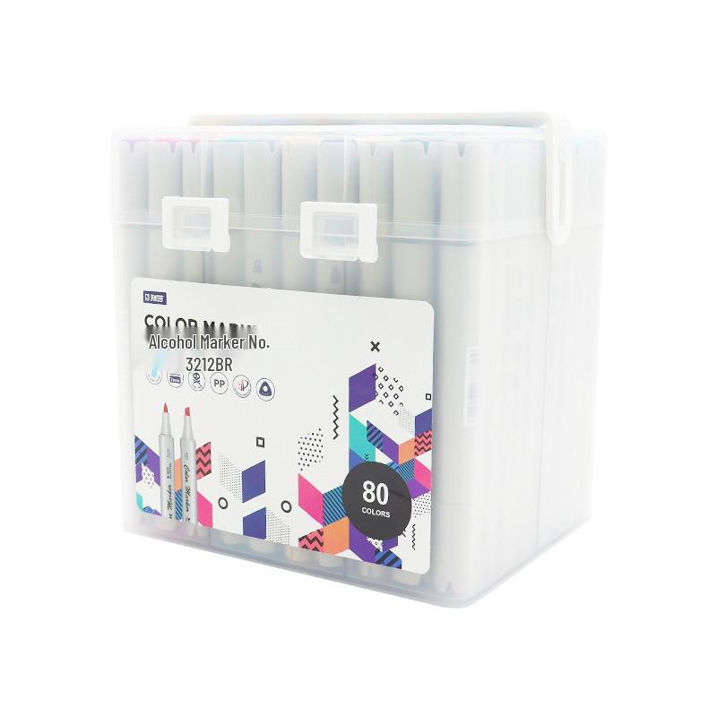Sta 3212BR 168-Color Soft Tip Oil-Based Anime Markers Set