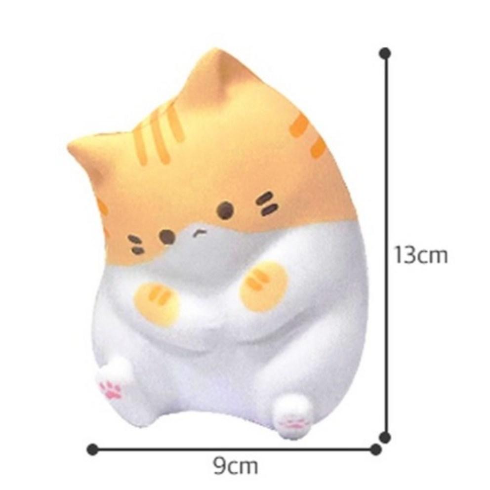 Agaplus Fluffy Marshmallow Cat Mackerel Squishy Toys, 2-Pack