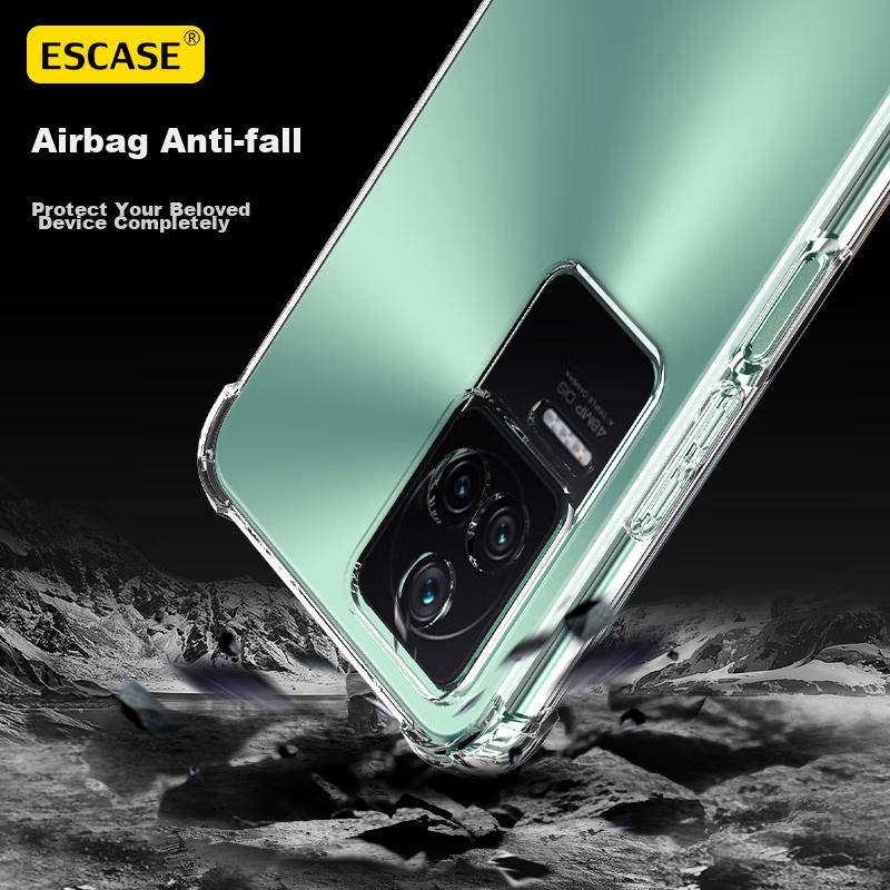 Redmi K40S Phone Case, Xiaomi Redmi K40s Protective Cover, Full Protection Airbag Shockproof Soft, ES-Ip9 Series Upgraded Version, Translucent White