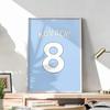 2024 Season Canvas Posters Football Jersey Sports Star Signs Wall Decor Ideal for Fans and Room Aesthetic Decor