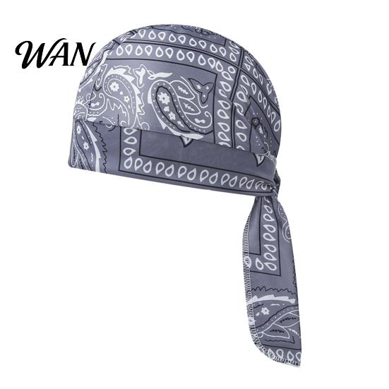 Paisley Kopftuch Kühlender Turbanhut Muster Elastische Passform Verstellbare Riemen Piratenstil Bandana Atmungsaktives Schweißableitendes Gewebe Outdoor Fahrradkappe
