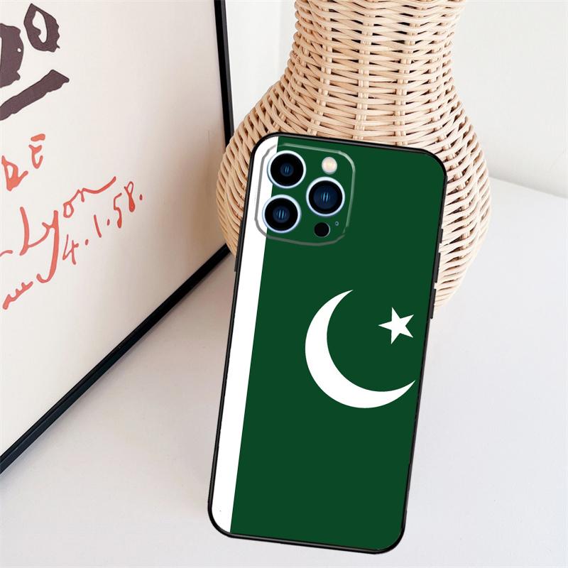 

Pakistan Flag Phone Case For iPhone 16 Pro Max 15 14 13 11 12 17 Pro Max mini 15 16 Plus 16e 17 Air Cover iPhone 15 Plus