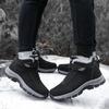 Herren Wasserdichte Outdoor-Stiefel Winter Warm Beliebtes Schuhwerk Männlich Wildleder Lässig Schnee Plüsch Warme Schuhe Leder Wanderschuhe 35-46