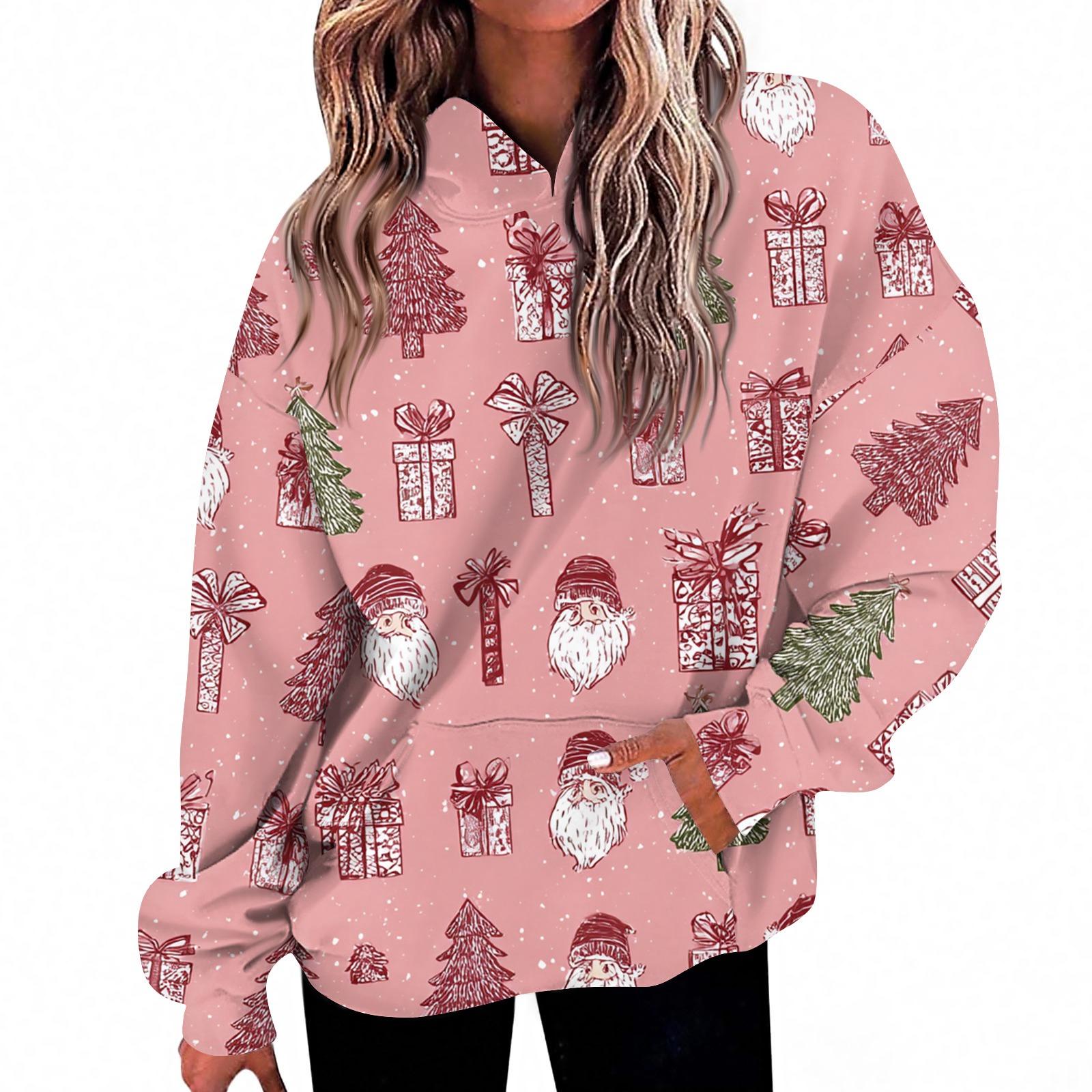 

Женская мода Повседневный топ с V-образным вырезом и длинными рукавами с принтом M