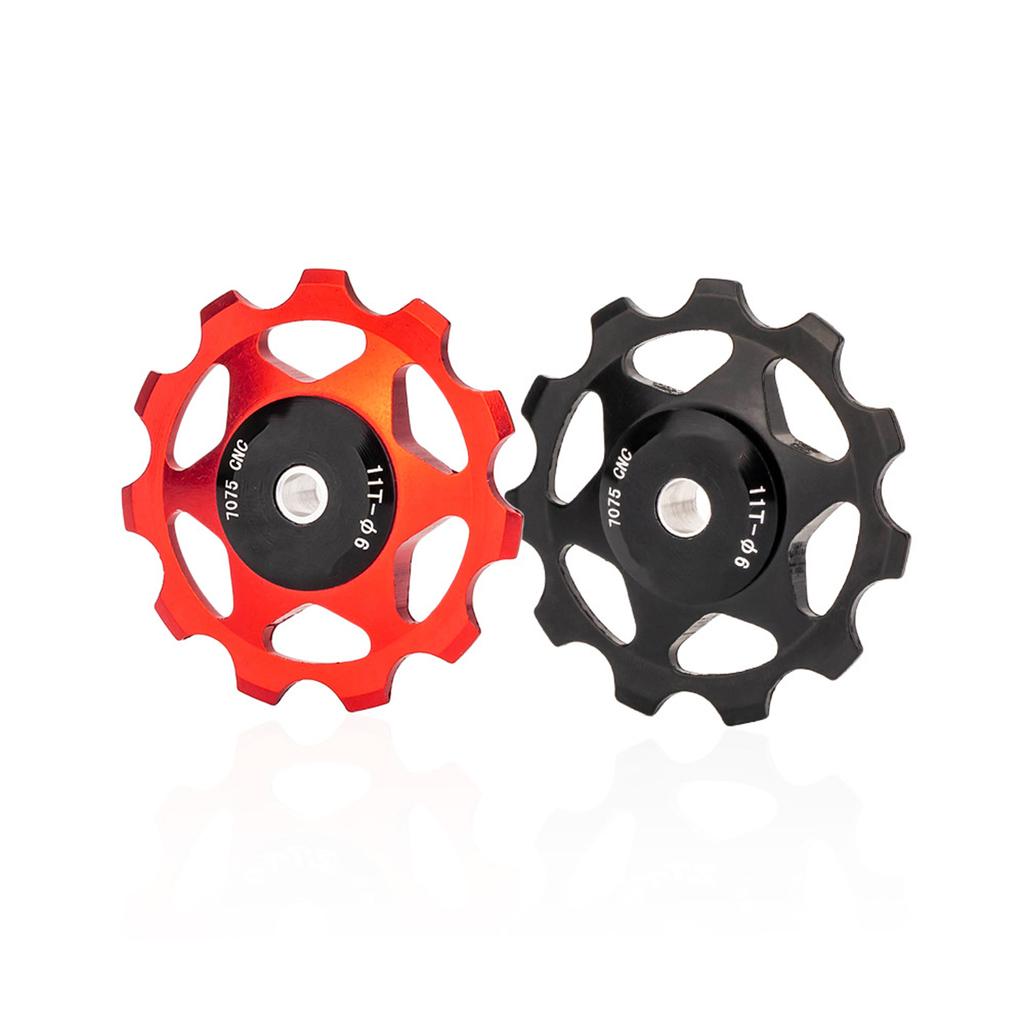 11T Fahrräder Schaltwerk Pulley Bikes Schaltwerk Pulley Sealed Bearing Wheel Aluminium Alloy Shift Guide Wheel