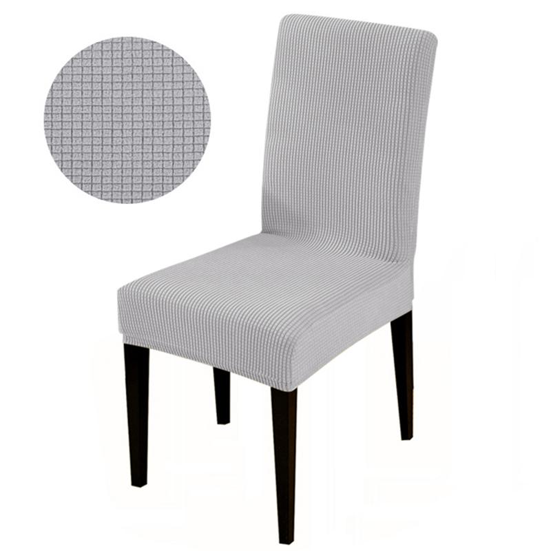 1/2/4/6 Piece Chair Cover Jacquard Dining Spandex Elastic Stretch Slipcover For Chairs Kitchen Hotel Banquet Home Christma