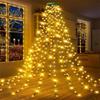LED Star Tree Topper & Ring Lights: Indoor/Outdoor Christmas Decoration