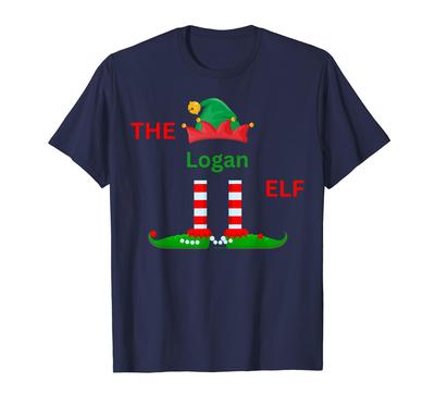 The Logan Elf Funny Christmas Pajamas Family Matching Elf T-Shirt