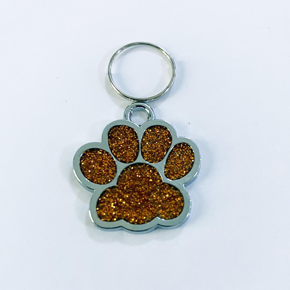 

Engravable Zinc Alloy Paw Dog Tag – Medium Size Anti-Lost Pet Pendant 25-27 розового золота
