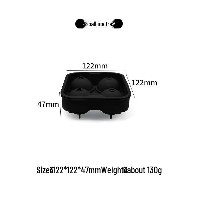 Silicone Spherical Ice Cube Mold Set