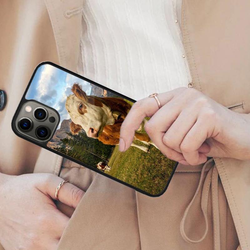 Cow Magnetic Phone Case For APPLE iPhone 17 Air 16 14 13 12 Pro Max 15 Plus Wireless Charge With MagSafe Cover