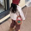 Cute Knit Bear Sling Bag For Kids Ideal For Daily Wear With Charming Cartoon Design Animal