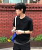 Misekiseoulmaen Line Layered Short Sleeve Black