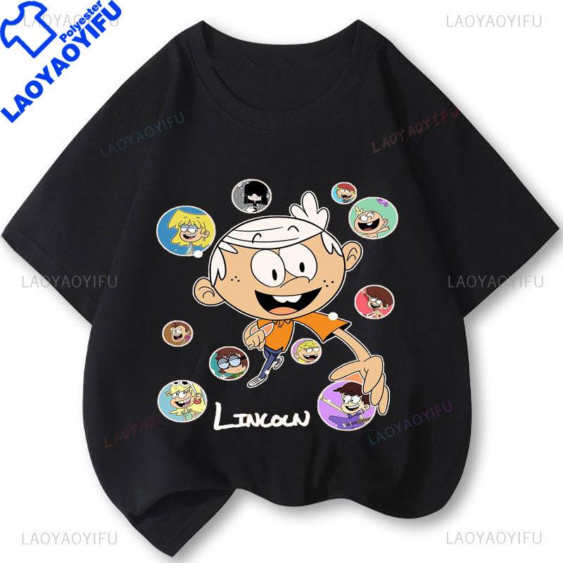 Camisetas The Loud House Character TShirt Kawaii Funny Cartoon Comedy Aesthetic Clothes Oversized Graphic T Shirts Camisa S