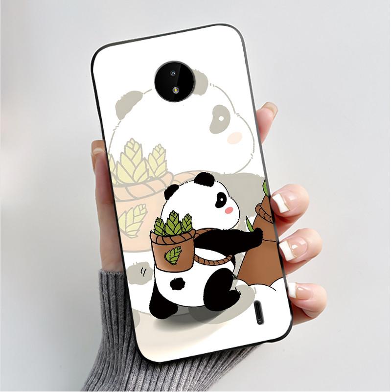 For Nokia C10 C20 C20 Plus Phone Case Luxury Fashion Butterfly Flowers Black Soft TPU Full Protective Cover For NokiaC10 Casing