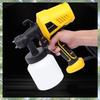 Premium-1 Piece 800Ml Spraying Electric Spray Power Tools Yellow Plastic Flow Control Airbrush Spray Tool EU Plug