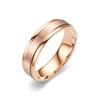 Fashion titanium steel ring 6mm bilateral ball matte simple niche couple ring temperament hand jewelry