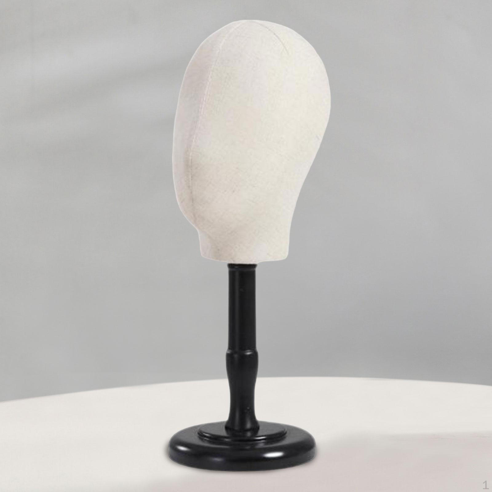 

Desktop Hat Display Stand DIY Wig Multipurpose Hair Styling Show Manikin Head Model for black base