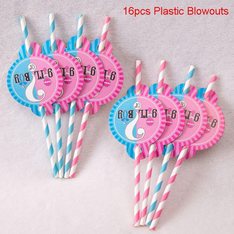 Baby Gender Reveal Party Decoration Boy Or Girl Disposable Tableware Pink Blue