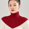 Keep Warm Turtleneck Fake Collar Solid Color Wool Scarf Simple Knitted Bib  Autumn Winter