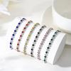 European-American Two-Tone Zircon Tennis Bracelet: 4mm High-End Light Luxury Fashion for Women