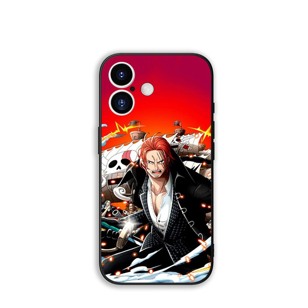 for Xiaomi Redmi Note 14 12 13 ProPlus A3 Pro Plus 12C 13C 14C 5G Phone Cover Case Red Hair ONE PIECE Shanks Luffy