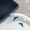 Mobile Phone Dust Plugs Silicone Reusable Mermaid Tail Charging Port Protector for IPhone for Samsung Type-C Fashionable Accessories Gift