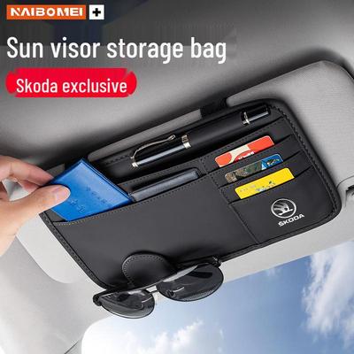 Organisateur de lunettes de soleil et de pince à billets pour voiture Skoda Octavia Superb