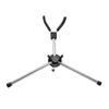 Mowind Foldable Alto Saxophone Stand, Stainless Steel Saxophone Stand Holder, Portable Saxophone Bracket, Adjustable Stand with Leather Bag