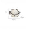 Lucky Cat Ceramic Ashtray with Lid Stylish Design for Wealth Luck Dustproof Home Decor